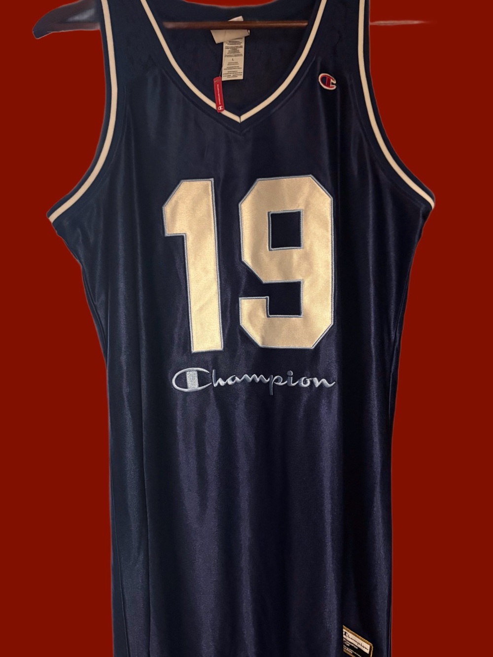 Women's Champion Navy Blue Basketball Jersey Mini Dress ⭐️NWT⭐️
